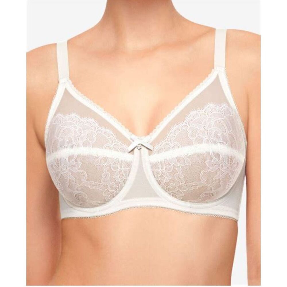 Wacoal Retro Chic Full Figure Underwire Bra Ivory 34DD